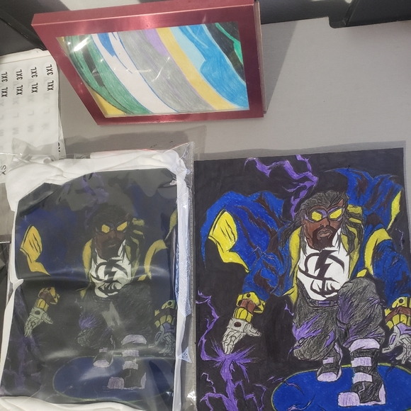 DC Comics- Static Shock Graphic Design T-Shirt - Picture 4 of 10